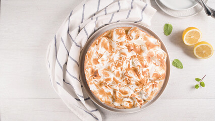 French tart with  Merengue
