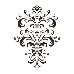Vintage typographic design element vector, Calligraphic vector decorative Ornament element