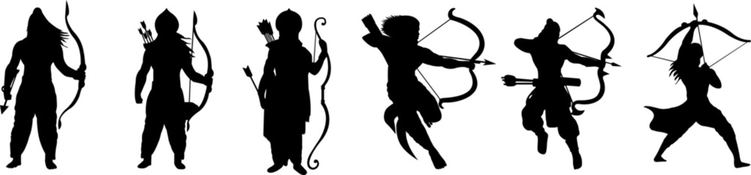 Lord Rama With Arrow In Dussehra Navratri Festival