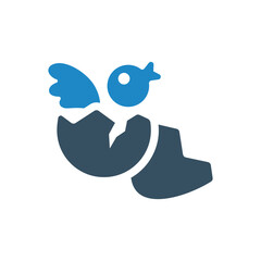 chick icon vector illustration