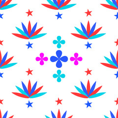 Seamless abstract pattern Design. Fabric Pattern.