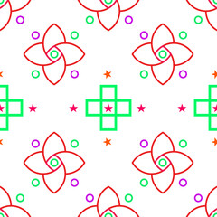 Abstract Fabric seamless pattern Design. Fabric Pattern.