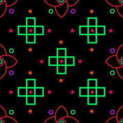 Abstract Fabric seamless pattern Design. Fabric Pattern.