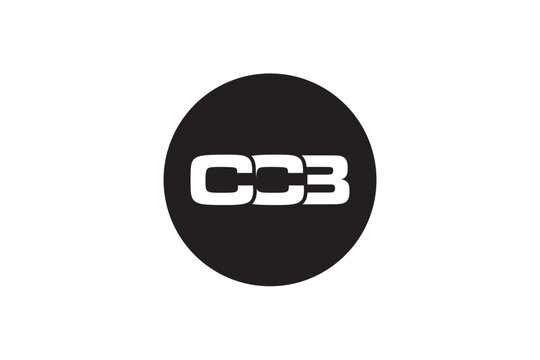 CCB creative letter logo design vector icon illustration
