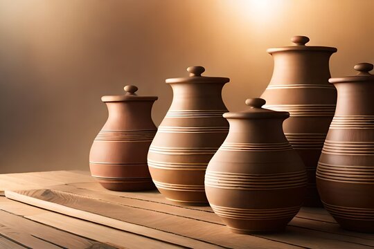 pots on mude generated by AI
