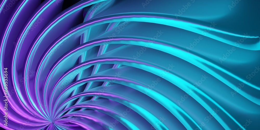 Poster liquid metal wave lines in motion dark background. modern abstract backdrop. design element for bann