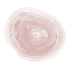 Watercolor pastel brush stroke round icon. Watercolor stain. Decorative abstract geometric element.