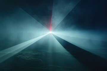 background with rays, abstract image of light beams shining through fog