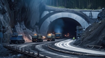 An Tunnels and mineral transport routes: The specific characteristics of tunnels and mineral transportation routes can vary widely based on the unique circumstances of each project.