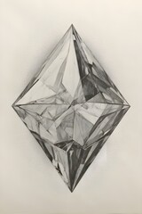 Geometric Elegance The Diamond Composition (Generated with Generative AI)




