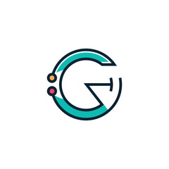 Letter G logo design element vector with modern concept