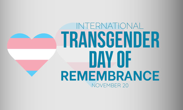 International Transgender Day of Remembrance Concept with Respect and Solidarity observed on November 20. Vector template for background, banner, card, poster design.