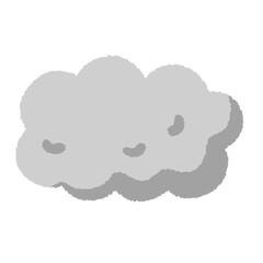 シンプルでかわいい雲のイラスト