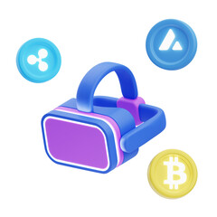 3D Virtual NFT Gallery Illustration