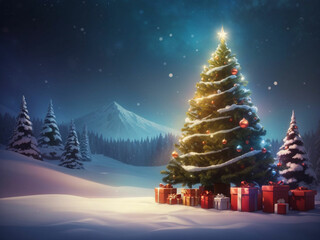 charistmas tree background
