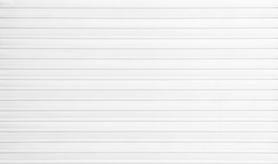 Metal aluminum silver corrugated stripe sheet wall background with texture horizontal lines. White...