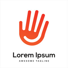 HAND Logo Design Free Icon