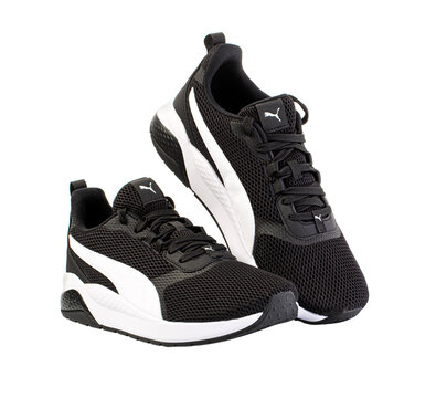 Puma black sneakers isolated