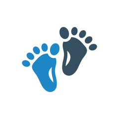 footprint icon vector illustration