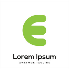 E Letter Logo Design Free Icon