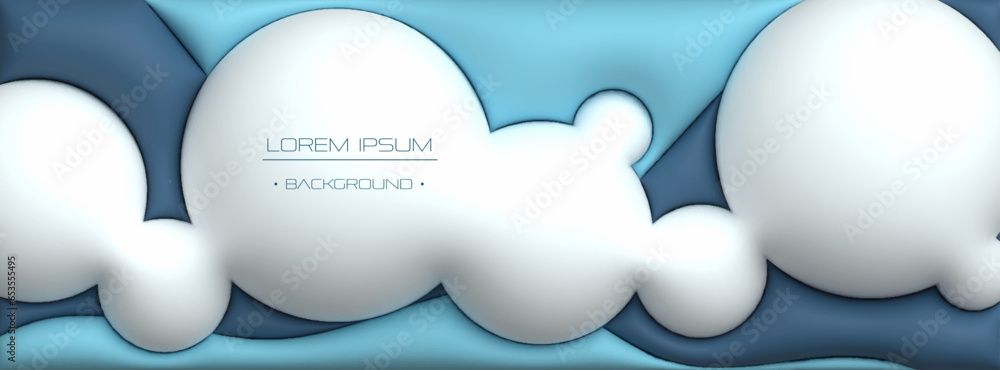 Poster vector, illustration abstract element with dynamic 3d shape, gradient color background. minimal line