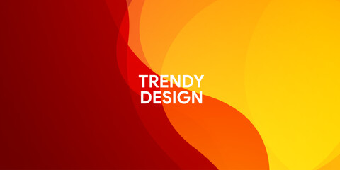 	
Abstract colorful orange curve background