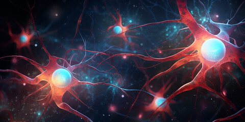 Communication of neurons in the brain electrical and chemical signals