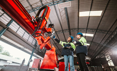Robotic team boost software, machine, ensure efficiency. Troubleshooting, upgrade for optimal result