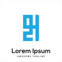 Obraz premium ZQH Letter Logo Design Free Icon
