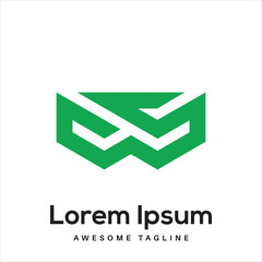 WS Letter Logo Design Free Icon