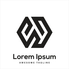 CWQ Letter Logo Design Free Icon