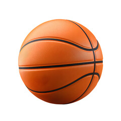 basketball ball isolated on transparent background.