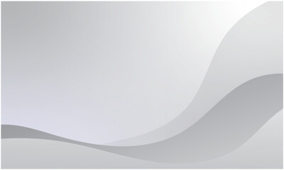 white geometric abstract background overlap layer on bright space with waves decoration. Minimalist modern graphic design element cutout style concept for banner, flyer, card, or brochure cover