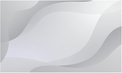 white geometric abstract background overlap layer on bright space with waves decoration. Minimalist modern graphic design element cutout style concept for banner, flyer, card, or brochure cover