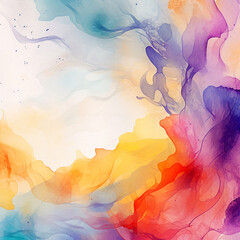 Watercolor background illustration. Wedding invitation background template