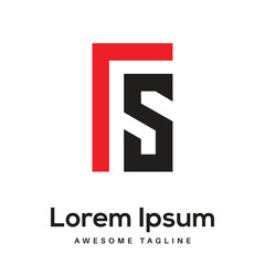 FS Letter Logo Design Free Icon