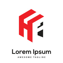 HF Letter Logo Design Free Icon © rahimdesigner