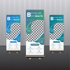 medical roll up banner design