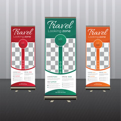 travel roll up banner design
