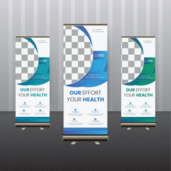 medical roll up banner design