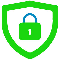 lock icon on shield