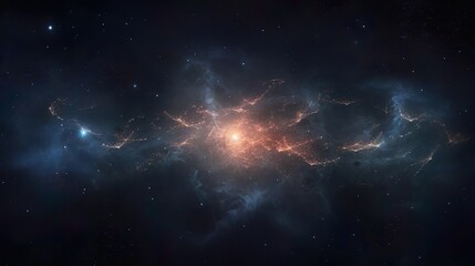 Star field in deep space many light years far from - obrazy, fototapety, plakaty
