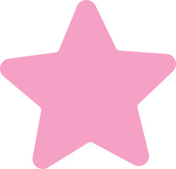 Pink Star Vector Illustration