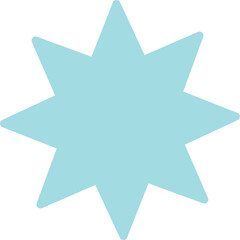 Vector Illustration Turquoise Star