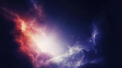 Space nebula 3d Illustration for use with projects