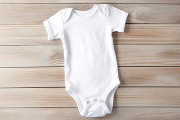 Baby white clothes child. Cute fabric. Generate Ai