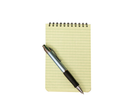 an empty block and a pen