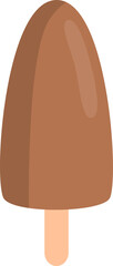 Chocolate ice cream. illustration