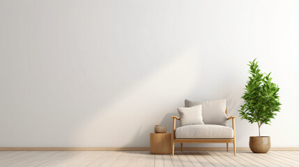Modern minimalist interior