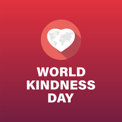World Kindness Day Vector Illustration with Hearts and Helping Hands observed on November 13. Vector template for background, banner, card, poster design.